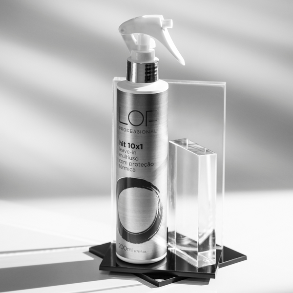 Leave-In Hit 10x1 200ml LOF Professional - 10 benefícios em 1 produto: protetor térmico, UV, anti-frizz e hidratação