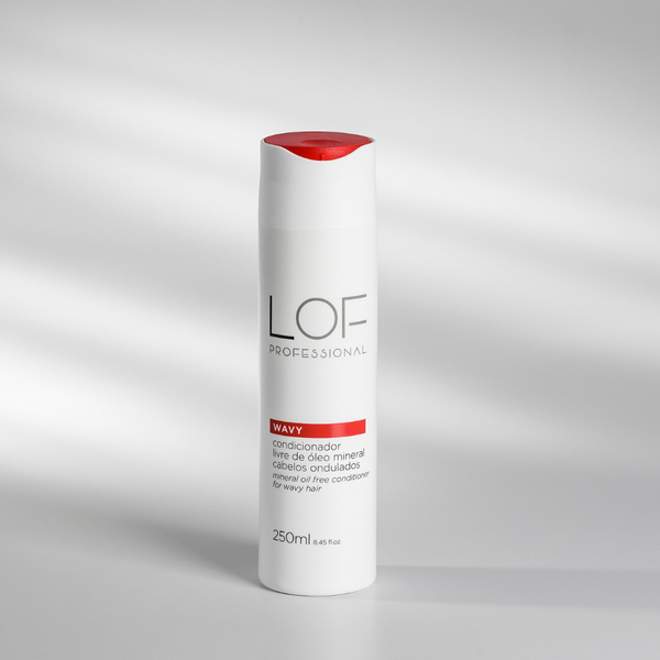 Condicionador Wavy 250ml LOF Professional - hidratação, desembaraço e definição para cabelos cacheados