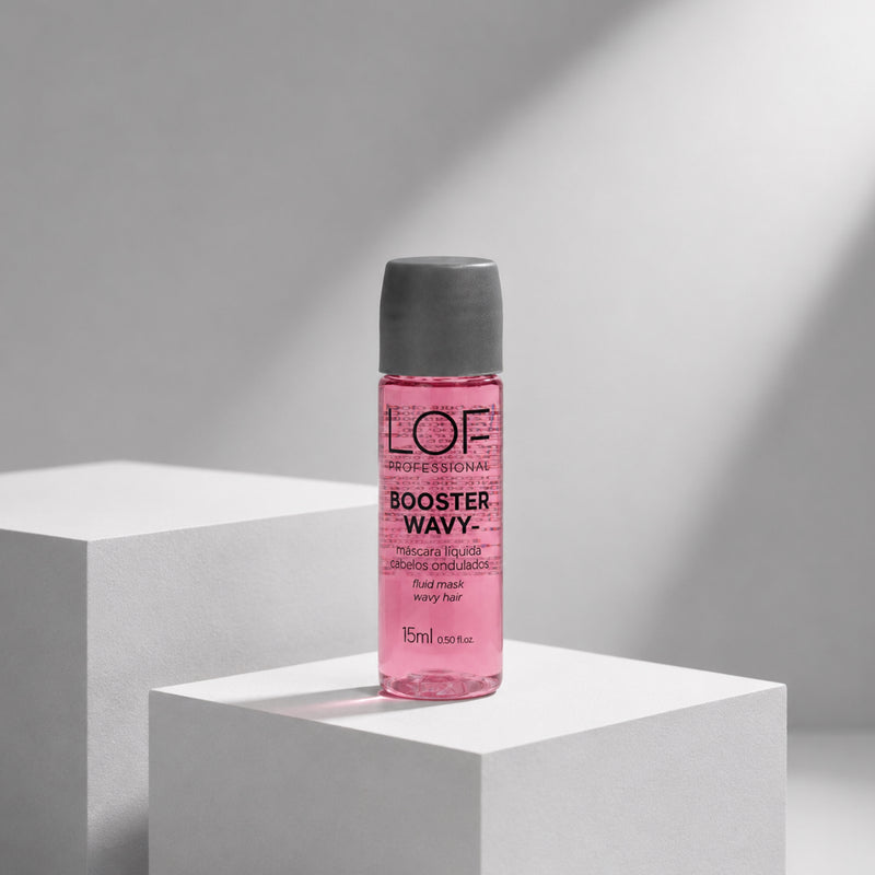 Máscara Líquida Booster Wavy 15ml LOF Professional - ampola emoliente para cachos e ondas