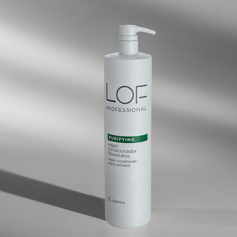 Condicionador Purifying Vegan 1L LOF Professional - condicionamento vegano em tamanho profissional