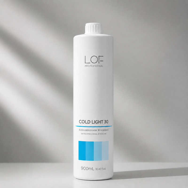 Água Oxigenada Cold Light 30 Volumes 900 ml LOF Professional